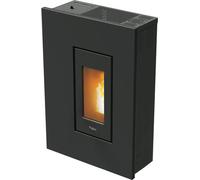 Pegaso Stufa a Pellet Ventilata Slim 5.2 kW Capacit Serbatoio 12 kg Volume Riscaldabile 125 m3 colore Antracite - 7020035 Madison 5