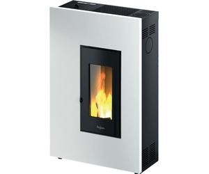 Pegaso Stufa a Pellet Ventilata Slim 5.2 kW Capacità Serbatoio 12 kg Volume Riscaldabile 125 m3 colore Bianco - 7020033 Madison 5