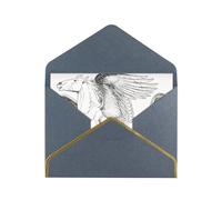 Pegasus Biglietti vuoti con buste, biglietti singoli con buste, inviare ad un caro amico