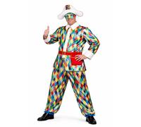 Pegasus Costume Arlecchino Colombina Carnevale (ARLECCHINO, XXL)