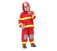 Pegasus Costume Piccolo Pompiere Vestito Carnevale Mestieri Bambino (4° 4-5 Anni)