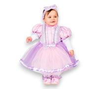 Pegasus Costume Principessa Raperonzolo Neonata con Accessori Vestito di Carnevale Adatto per Festa in Maschera Cosplay Compleanno da 0 a 18 Mesi (1, 0-3 Mesi)