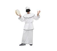 Pegasus Costume Pulcinella bambino/a (con Tamburello) Vestito Carnevale maschere tradizionali (XXL 12/13 ANNI, BAMBINO)