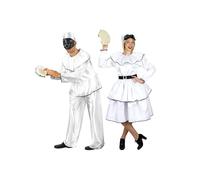 Pegasus Costume Pulcinella UOMO DONNA Carnevale (UOMO, L)