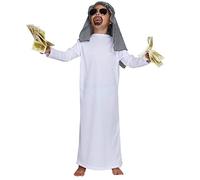 Pegasus Costume Sceicco Bambino e Adulto Vestito arabo Carnevale (11/12 anni)