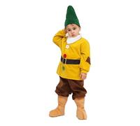 Pegasus COSTUME SETTE NANI BIANCANEVE VESTITO CARNEVALE (5/6 ANNI, MAMMOLO)
