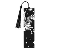 Pegasus Flight - Segnalibri in legno stampati su entrambi i lati, 5 pezzi, regalo per donne amanti dei libri, accessori per quaderni, regali di compleanno per uomini (set da 5 pezzi)