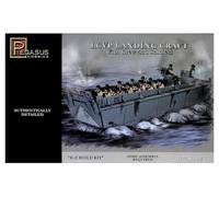 Pegasus pg7650 - 1/72 LCVP sbarco Barca con Personaggi e Piastra di Base Modellino in plastica Set