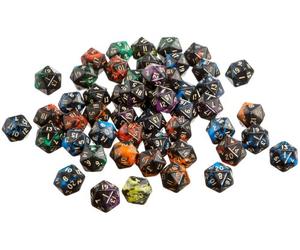 Pegasus Spiele Zubehör 25020X20 Oblivion D20 - Set di 50 Dadi