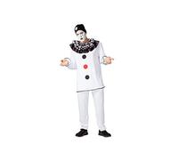 Pegasus Srl Vestito Costume Maschera di Carnevale Adulti - Pierrot - Taglia L - 48/50 Uomo