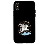 Pegasus volante con le stelle Custodia per iPhone X/XS
