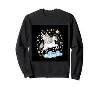 Pegasus volante con le stelle Felpa