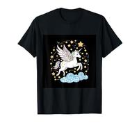 Pegasus volante con le stelle Maglietta