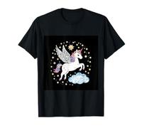 Pegasus Volante con Le Stelle Maglietta