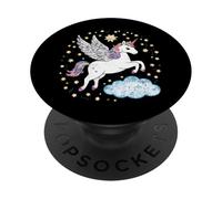 Pegasus volante con le stelle PopSockets PopGrip Adesivo
