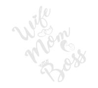 Pegatina De Esposa Mamá Jefe, Calcomanía De Mamá Esposa Jefe - Pegatinas Decorativas Para Parachoques | Etiquetas Engomadas De La Ventana De La Carrocería Del Coche, Pegatinas Decorativas De La Carroc