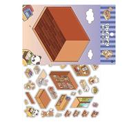 Pegatinas - Kit De Álbumes De Recortes De Pegatinas De Casas En Para Adultos, Pegatinas Para Álbumes De Recortes, Collage De Pegatinas De Escenas De Dibujos Animados, Libro De Pegatinas, Recortes