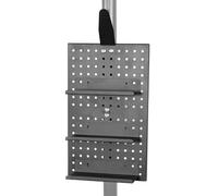 Pegboard Display Stand - Aluminum Alloy Bike Gear Organizer, Wall Mount Helmet Rack & Storage System for Garage, Kitchen, Desk, Office, Tool Display, Wall Mounted Organization, and Sports Equipment