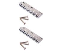 Pegciuho 1 Pezzo Tailpiece Cromato per Chitarra a Sei Corde con Ancoraggio Tipo Ancora Struttura in Lega di Zinco Resistente Montaggio Semplice con