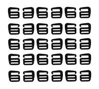 Pegciuho 15 Ganci a G di per Attrezzatura da Esterno - 25 Mm, Neri