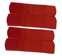 Pegciuho 4 Pezzi Parastinchi Supporto per Caviglia Manicotto a Compressione Protezione Sportiva per Adulti Cinturino Fisso per Stinco Striscia Fissa per Corsa, Rosso