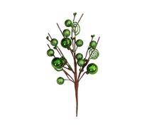 Pegciuho 6 Pezzi Rami Albero di Natale Bastoncini Decorativi con Pallina Ornamenti Artificiali Natalizi Da Ghirlanda Spruzzi Rametti Decorativi Feste in, Verde