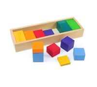Pegciuho Blocchi Arcobaleno Giocattolo Didattico in Legno per Apprendimento Bambini con Strutture Geometriche Colorate Manualità Adatto a Classe Prescolare Casa Cameretta, Irregolare