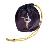 Pegciuho Borsa Ginnastica Ritmica Borsa Porta Palla da Ginnastica Sacchetto Allenamento Custodia Protettiva con Cordoncino Realizzata in Morbido Flanella, Viola