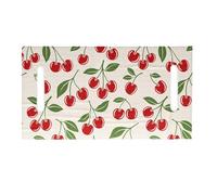 Pegciuho Coprisedile Universale in Microfibra Morbida Estiva per 2 Posti, Facile da Pulire, Ciliegia