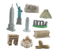 Pegciuho di Costruzione, Kit per Monumenti Storici, Piramidi Didattiche, Giocattoli per Progetti di Diorama, Regalo di Compleanno per La Casa, Bambini, 10 Pezzi