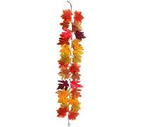 Pegciuho Ghirlanda Foglie D'Acero Artificiale Vite Autunno Decorazione Finta Materiale Resistente Adatta per Ringraziamento Tavolo Giardino Feste, Style B