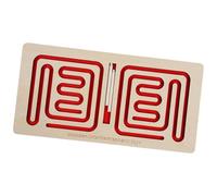 Pegciuho Maze Toys Activity Board Gioco Motricità Fine Penna Controllo Riutilizzabile Allenamento Sensoriale Legno Resistente Superficie Liscia Adatto per, Rosso, Taglia unica bambino
