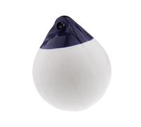 Pegciuho Parabordo per Barche Rotondo, Boa in PVC Leggera Multiuso con Occhiello per Yacht, Porti Turistici, 11,8x13,8 Pollici, Boa Galleggiante per Ancoraggio, Bianco