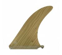 Pegciuho Pinna da Surf Tavola Centro Longboard Stabilità Controllo Tracciamento Fibra di Vetro Finitura Effetto Legno Bambù Compatibile Singolo Adatta a Surf