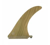 Pegciuho Pinna da Surf Tavola Centro Longboard Stabilità Controllo Tracciamento Fibra di Vetro Finitura Effetto Legno Bambù Compatibile Singolo Adatta a Surf