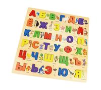 Pegciuho Puzzle Dell'alfabeto Russo per Il Riconoscimento delle Parole, Ideale Come Regalo per I più Piccoli.