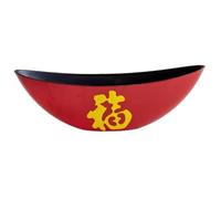 Pegciuho Secchiello per Fiori, Vaso, Vaso per Composizioni Floreali, Regalo per Il Capodanno Cinese, Centrotavola, Contenitore per Piante, Ornamento a Forma di, Rosso, 56 Cm X 17.5 Cm