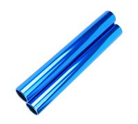 Pegciuho Set di 2 Bastoni da Staffetta in Lega di Alluminio, Tubi Cavi, Impugnatura Comoda, Robusti, Antiscivolo, Portatili, Accessori da Gioco, Blu