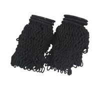 Pegciuho Set di 6 di Ricambio in Cotone per Buche da Biliardo, Nero