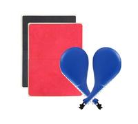 Pegciuho Set di Allenamento per Taekwondo da 4 Pezzi, Cuscinetti per Calci, Kit per Allenamento di Arti Marziali, Assi di Rottura per Boxe, Regalo di Compleann, Blu Rosso Nero