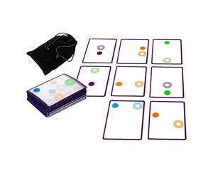Pegciuho Swish Toy: Puzzle di Pensiero Spaziale con Intelligenza Artificiale E Carte Sovrapposte, Giocattolo Interattivo per Genitori E Figli in età Prescolare, Nero Viola