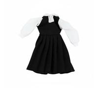 Pegciuho Vestito Bjd Bambola Abito Classico Uniforme Elegante Pieghe Dettaglio Accessorio Tessuto Morbido Adatto per Collezionisti Appassionati Bambole Modello, 29CM, Gonn Studentessa