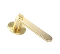 PEGGMZYX Maniglia della porta della camera da letto con serratura e chiave for il bagno(Bronze Withoutkey)