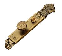 PEGGMZYX Serratura porta meccanica dorata doppia apertura(Double L Red)