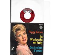 Peggy Brown - Ein Wiedersehn mit Jacky / Das Lexikon d`amour / Peggy Brown / DEUTSCHE SCHLAGER FESTSPIELE 1962 / Bildhülle 1962 / TELEFUNKEN # U 55 399 / 7" Vinyl Single Schallplatte