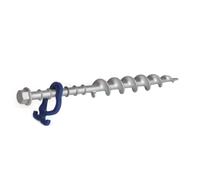 Picchetto a vite Peggy Peg lungo in alluminio (L) 31 cm 2 pezzi (PP12)