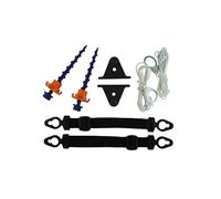 Peggy Peg SunBreak Parasole Nero per tenda da sole da 1,10 m - Parasole traspirante per listello - Modulare espandibile e regolabile - Con custodia, magneti e set di tensioni