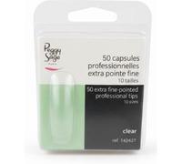 PEGGY SAGE 50 CAPSULE PROFESSIONALI EXTRA PUNTA FINE CLEAR