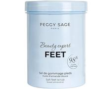 Peggy Sage Beauty Expert, Scrub Piedi al Sale con Olio di Mandorle Dolci, 400g, 98% Ingredienti Naturali