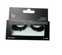 Peggy Sage Ciglia Finte Black Magician, Fibra e Piuma, Nero e Viola, con Colla 1g, Riutilizzabili, Kit Professionale